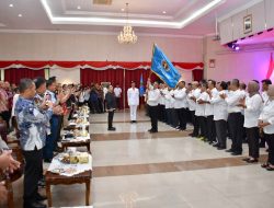 Pj Sekda Yusri Hadiri Pelantikan Pengurus PWI Riau Periode 2023-2028
