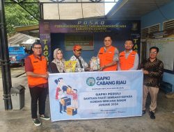 Kampar Dilanda Banjir, Gapki Riau Berikan Bantuan