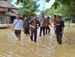 Camat Kampar Dedi Herman Tinjau Banjir di Penyasawan