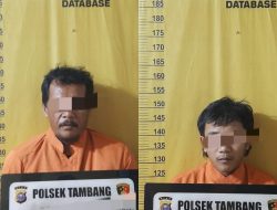 Polsek Tambang Ringkus Ayah dan Abang Pencabul 2 Anak Tirinya Dibawah Umur