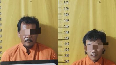 Polsek Tambang Ringkus Ayah dan Abang Pencabul 2 Anak Tirinya Dibawah Umur