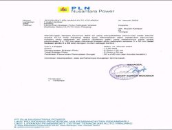 Hari Ini PLTA Koto Panjang Kembali Turunkan Bukaan Pintu Sebesar 50cm