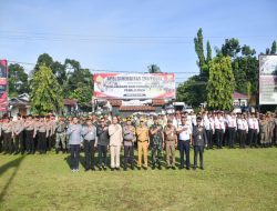 Apel Keamanan dan Kenyamanan Pemilu 2024, Pj Bupati Hambali Ikuti Apel Sinergitas TNI Polri