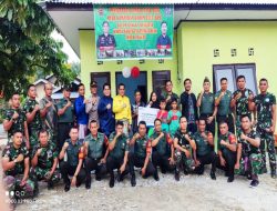Dandim 0313/KPR Serahkan Tiga Unit Rumah Layak Huni