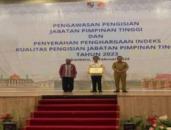 Pemda Kampar Terima Penghargaan dari KASN Kategori Baik Pengisi JPT 2023