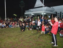 Masyarakat Kampar Antusias Nobar Indonesia Vs Iraq di Balai Bupati
