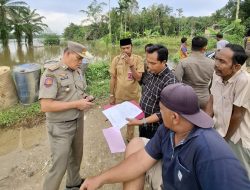 Tim Yustisi Kampar Lakukan Penertiban Galian C di Desa Kumantan