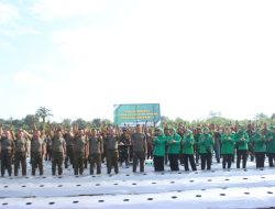 Danyonif 132/Bima Sakti Dukung Ketahanan Pangan Nasional dan Laksanakan Penanaman Tanaman Cabai