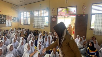 DPPKBP3A Kampar Lakukan Sosialisasi Pencegahan Bullying di SMPN 5 Tapung