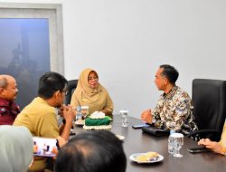 PJ Sekda Kampar Sambut Sekda Kabupaten Solok Rangka Kunker di Kabupaten Kampar