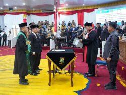 Ketua Ahmad Taridi dan Waka DPRD Kampar Iib Nursaleh Resmi Dilantik
