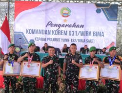 Danrem 031/WB Lakukan Kunjungan Perdana ke Yonif 132/BS Salo
