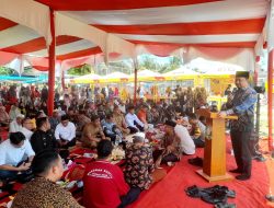 Kadis Pariwisata dan Kebudayaan Kampar Zamhur Hadiri Kegiatan Tradisi Ma’aghak Suwek di Desa Pulau Birandang