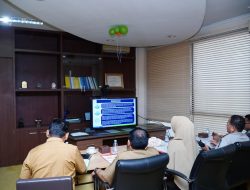 PJ Sekda Kampar Ikuti Sosialiasi Bencana Hidrometereologi Dipimpin Mendagri