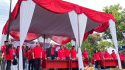Peletakan Batu Pertama Pembangunan Kantor DPC PDIP Kampar, DPP PDIP Kamarudin: Hidup Apa Adanya, Jadilah Diri Sendiri
