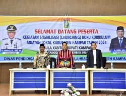 Pj Bupati Hambali Resmi Buka Sosialisasi dan Launching Buku Kurikulum Mulok Kampar