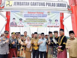 Jembatan Gantung Pulau Jambu-Bukit Ranah Diresmikan Pj Sekda Ramlah