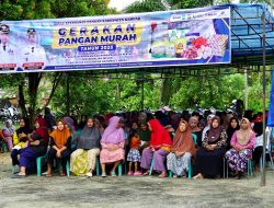 Bersama Kadisos, Wabup Kampar Hadiri Gerakan Pangan Murah