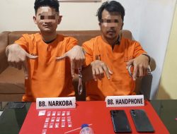 Polres Kampar Ringkus Dua Pengedar Sabu di Rumbio