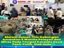 Bersama TNI Polri, Satpol PP Kampar Lakukan Operasi Penegakan Perda
