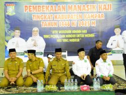 Diikuti 603 Calon Jemaah, Bupati Ahmad Yuzar Resmi Buka Manasik Haji Kampar