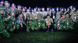 Dukungan Nyata Jaga Kelestarian Alam, Bupati Ahmad Yuzar Ikuti Malam Api Unggun Jambore Karhutla 2025