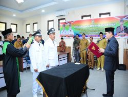 Lantik 2 Penjabat Kepala Desa dan 1 Pjs Kepala Desa, Pj Sekda Kampar Tegaskan Buatlah kegiatan yang Langsung Dirasakan Oleh Masyarakat