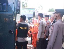Polres Kampar Lakukan Pergeseran 50 Tahanan Narkoba ke Polda Riau