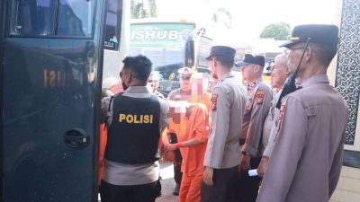 Polres Kampar Lakukan Pergeseran 50 Tahanan Narkoba ke Polda Riau