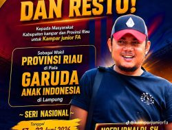 Kampar Junior FA Wakili Riau di Piala Garuda Anak Indonesia di Lampung Seni Nasional