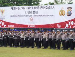Wakapolda Riau Pimpin Upacara Hari Lahir Pancasila