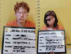 Polsek Kampar Kiri Hilir Tangkap Sepasang Kekasih Nekat Curi Motor Warga