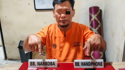 Polsek Tapung Tangkap Pengedar Narkoba, Temukan 6,81 Gram Sabu-sabu