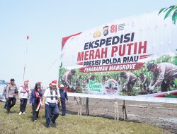 Polda Riau Lakukan Ekspedisi Merah Putih di Wilayah Pesisir Inhil