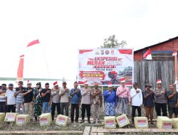 Ekspedisi Merah Putih Presisi, Polda Riau Tanam Mangrove dan Salurkan Bantuan kepada Masyarakat Pesisir Sinaboi