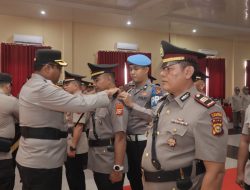 Kapolres Kampar Pimpin Sertijab Kasat Binmas dan Enam Kapolsek