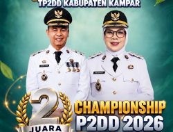Kampar Raih Juara II Championship P2DD 2026 Regional Sumatera