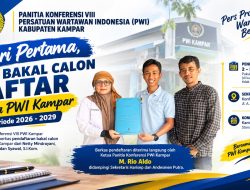 Hari Pertama Pendaftaran, Dua Bakal Calon Ketua PWI Kampar Serahkan Berkas